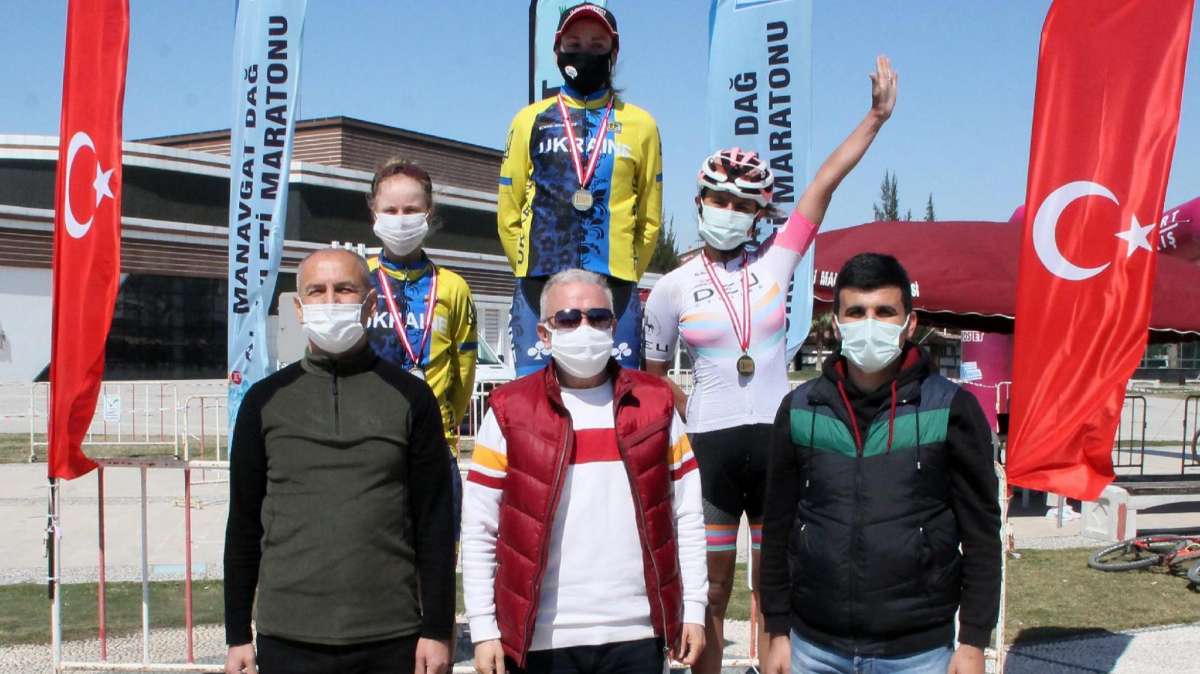 Manavgat Dağ Bisikleti Yarışında şampiyonlar Ukraynadan