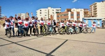 Mardin’de kalp sağlığı için pedal çevirdiler