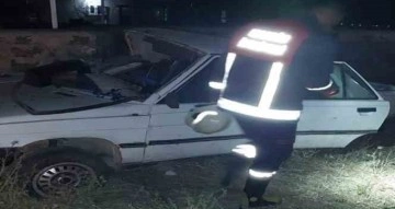 Mardin’de kontrolden çıkan otomobil şarampole yuvarlandı: 3 yaralı