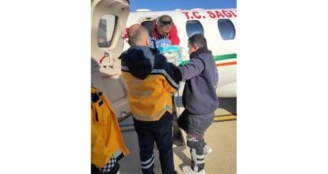Mardin’de uçak ambulans Zehra bebek için havalandı