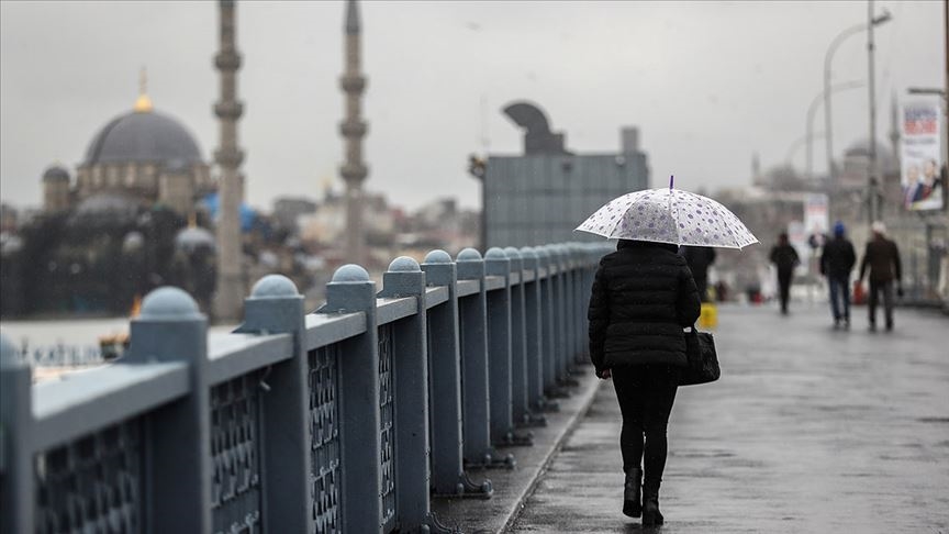 Marmara Bölgesi'nde aralıklı yağmur bekleniyor