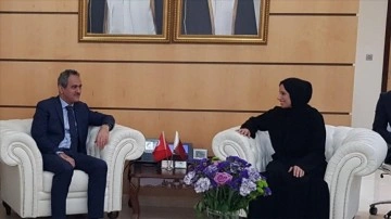 MEB Bakanı Özer, Katarlı mevkidaşı ile eğitim alanındaki ortak çalışmaları görüştü