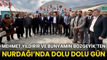Mehmet Yıldırır ve Bünyamin Bozgeyik’ten Nurdağı’nda Dolu Dolu Gün