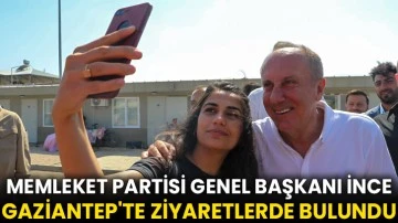 Memleket Partisi Genel Başkanı İnce, Gaziantep'te ziyaretlerde bulundu