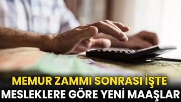 Memur zammı sonrası hesaplandı: İşte mesleklere göre yeni maaşlar