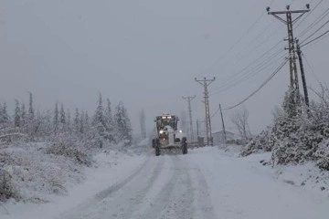 Mersin'in yüksek kesimlerinde kar yağışı etkili oldu