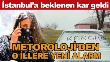  Meteoroloji uyarmıştı! İstanbul'da kar yağışı etkisini gösteriyor...