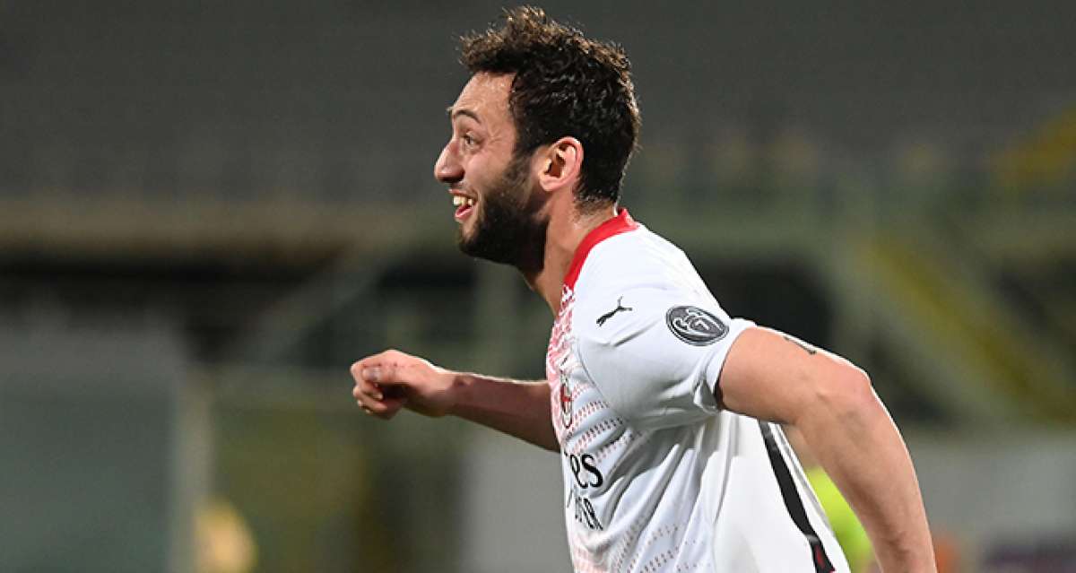 Milan'da galibiyet golü Hakan Çalhanoğlu'ndan