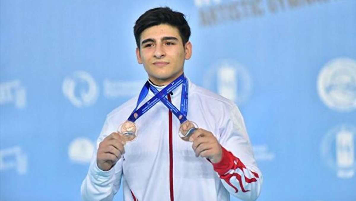 Milli cimnastikçi Mert Efe Kılıçer'den Ukrayna'da altın madalya