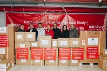 Mindray, deprem nedeniyle tıbbi ekipmanlar bağışladığını a&ccedil;ıkladı