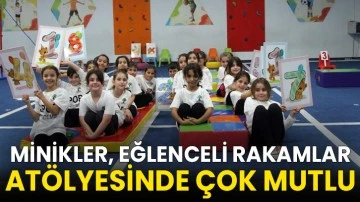 Minikler, eğlenceli rakamlar at&ouml;lyesinde &ccedil;ok mutlu