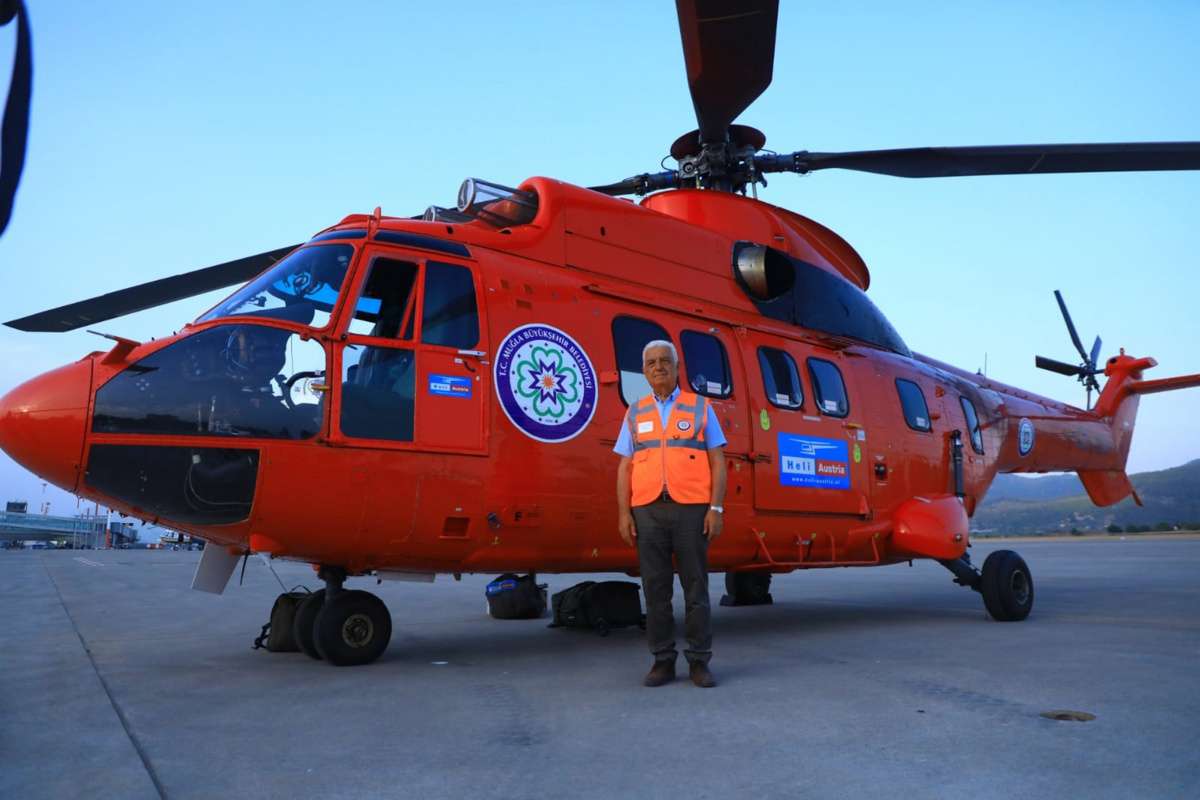 Muğla Büyükşehir 4,5 ton kapasiteli helikopter getirdi