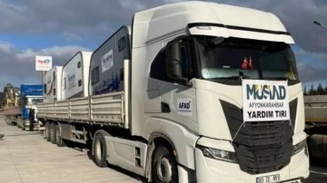 M&Uuml;SİAD deprem b&ouml;lgesinde konteyner kent kuruyor