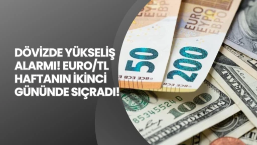 DÖVİZDE YÜKSELİŞ ALARMI! EURO/TL HAFTANIN İKİNCİ GÜNÜNDE SIÇRADI!
