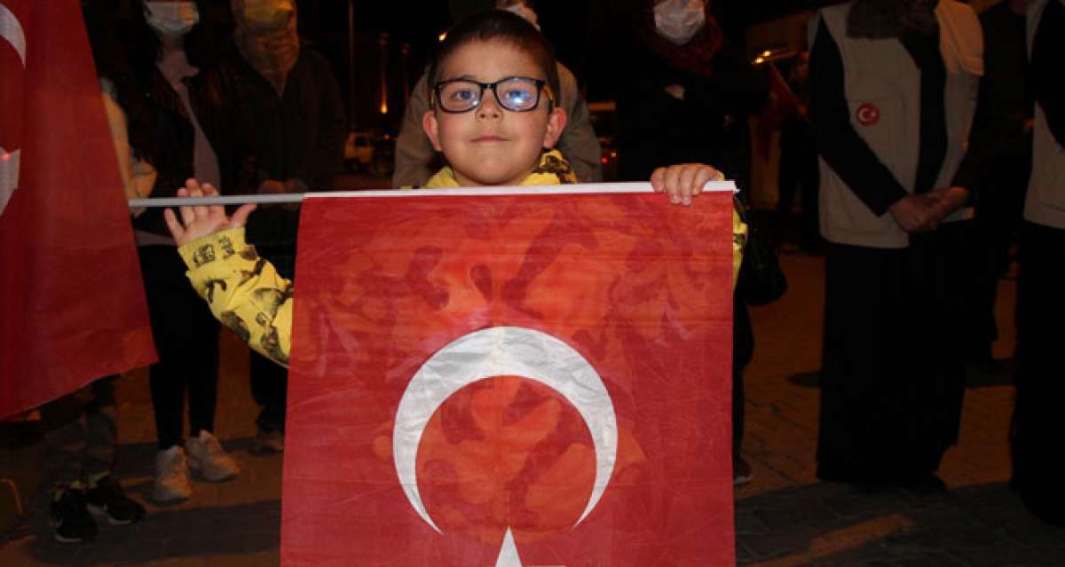 Nevşehir'de Filistin'e destek gösterisi