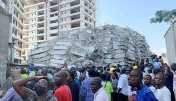 Nijerya'da çöken 21 katlı binada ölenlerin sayısı 43'e çıktı