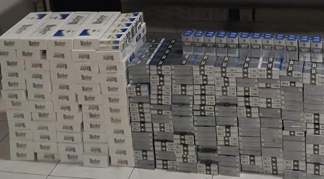 Nizip'te binlerce paket kaçak sigara ele geçirildi