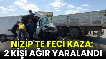 Nizip'te feci kaza: 2 ağır yaralı
