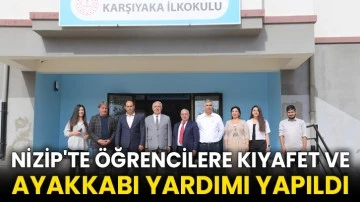 Nizip'te öğrencilere kıyafet ve ayakkabı yardımı yapıldı