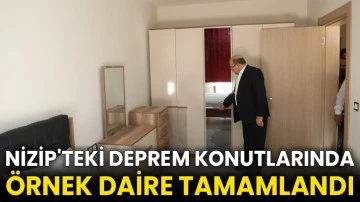 Nizip'teki deprem konutlarında örnek daire tamamlandı