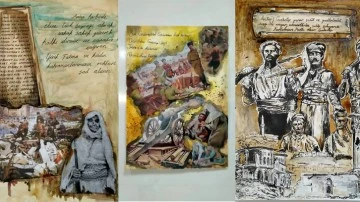 Öğrenciler resimli mektupları Gaziantep kahramanları için yaptılar