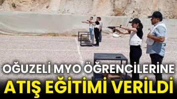 Oğuzeli MYO öğrencilerine atış eğitimi verildi