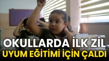 Okullarda ilk zil uyum eğitimi için çaldı