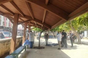 &Ouml;l&uuml;m cami avlusunda yakaladı