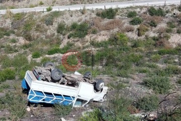 Osmaniye'de kamyonet şarampole devrildi: 1 ölü, 2 yaralı