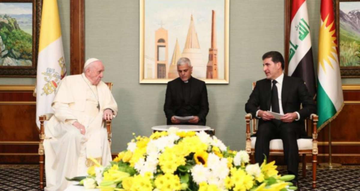 Papa Francis Erbil'de IKBY yetkilileri ile görüştü