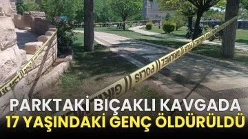 Parktaki bıçaklı kavgada 17 yaşındaki genç öldürüldü