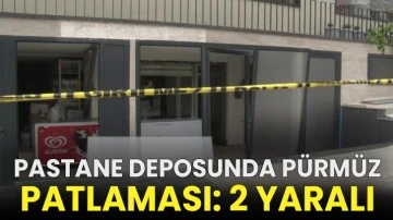 Pastane deposunda pürmüz patlaması: 2 yaralı