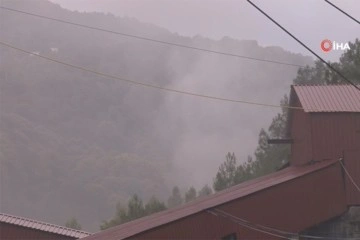 Patlamanın meydana geldiği maden ocağını dumanlar kapladı