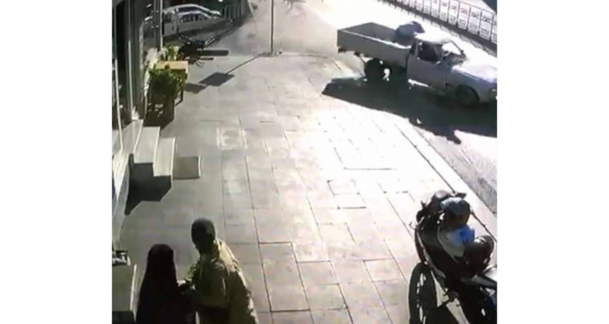 Pendik'te bayram günü 4 kişilik aileye dehşeti yaşatan kaza kamerada