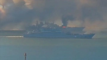 Pentagon: Rusya'nın 'Moskova' gemisi Ukrayna tarafından vuruldu