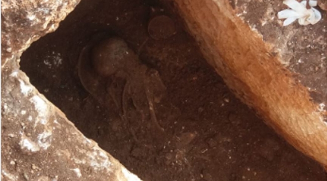 Perre Antik Kenti’ndeki kazılarda 1500 yıllık insan iskeleti bulundu