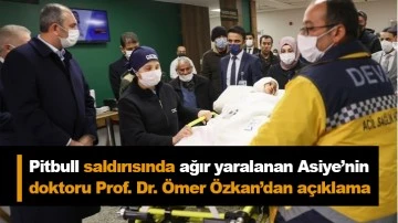 Pitbull saldırısında ağır yaralanan Asiye’nin doktoru Prof. Dr. Ömer Özkan’dan açıklama