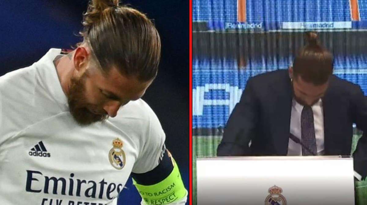 Real Madrid'den ayrılan Ramos, veda konuşması yaparken hüngür hüngür ağladı