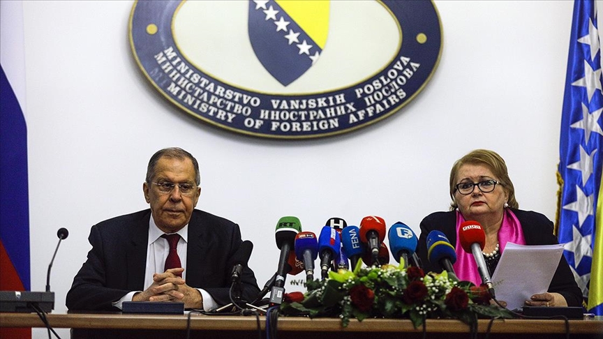 Rusya Dışişleri Bakanı Lavrov Bosna Hersek'te mevkidaşı Turkovic ile görüştü
