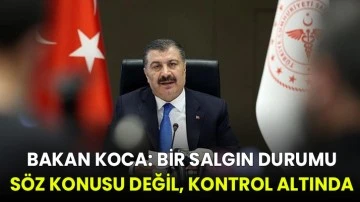 Bakan Koca: Bir salgın durumu söz konusu değil, kontrol altında!