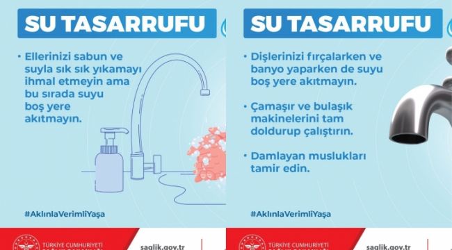 Sağlık Bakanlığından su tasarrufu uyarısı