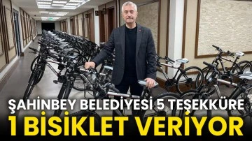Şahinbey Belediyesi 5 Teşekküre 1 Bisiklet Veriyor