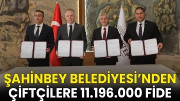Şahinbey Belediyesi&rsquo;nden &Ccedil;ift&ccedil;ilere 11.196.000 Fide