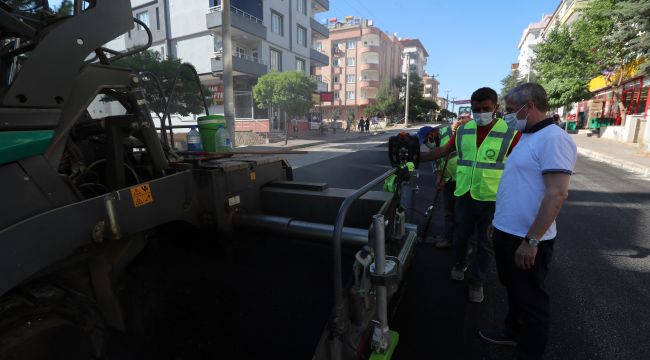 Şahinbey Belediyesi'nin asfalt çalışmaları hız kesmiyor