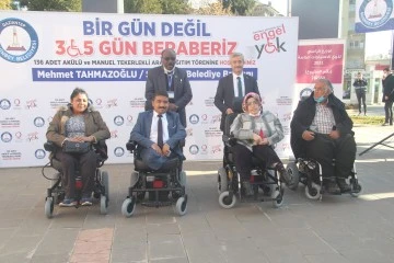  Şahinbey'de 136 engelliye akülü ve manuel sandalye