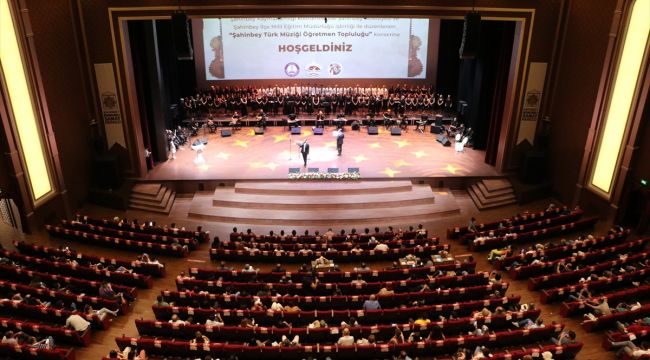 Şahinbey Türk Müziği Öğretmen Topluluğu konser verdi