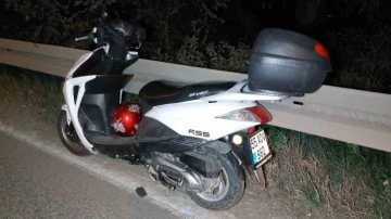 Samsun’da motosiklet bariyere çarptı: 1 yaralı