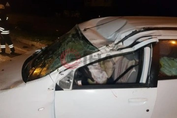 Samsun’da otomobil takla attı: 2 ağır yaralı