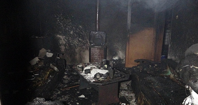 Samsun'da yangın dehşeti: Karı-koca ağır yaralandı