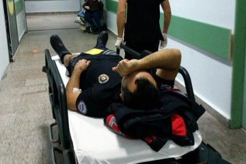 Samsun'da Yunus polisleri kaza yaptı: 2 yaralı